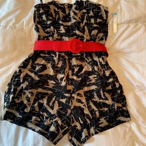Printed Silk Romper
